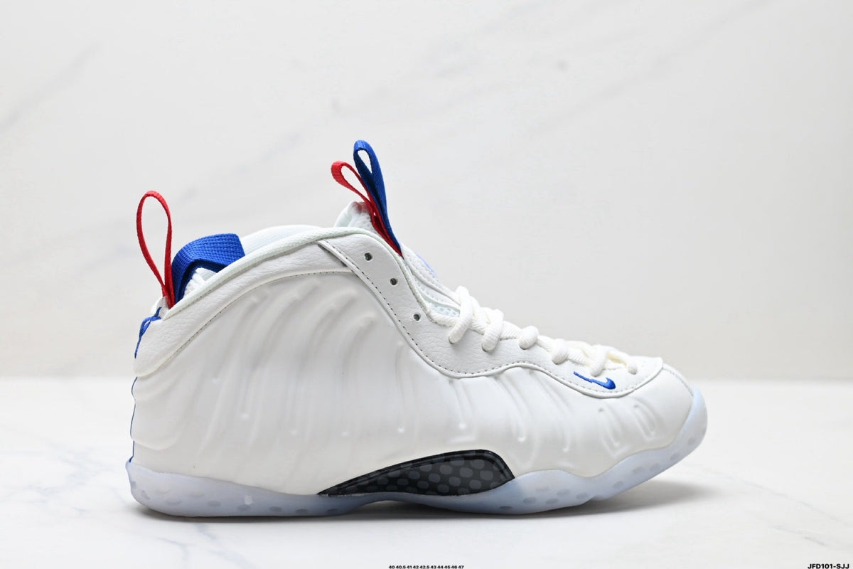 Nike Air Foamposite One Penny Hardaway White Blue Red Sneakers