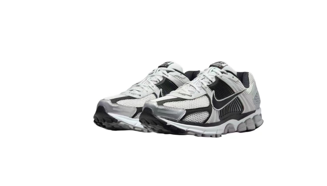 Nike Air Zoom Vomero 5 Running Shoes, White and Black