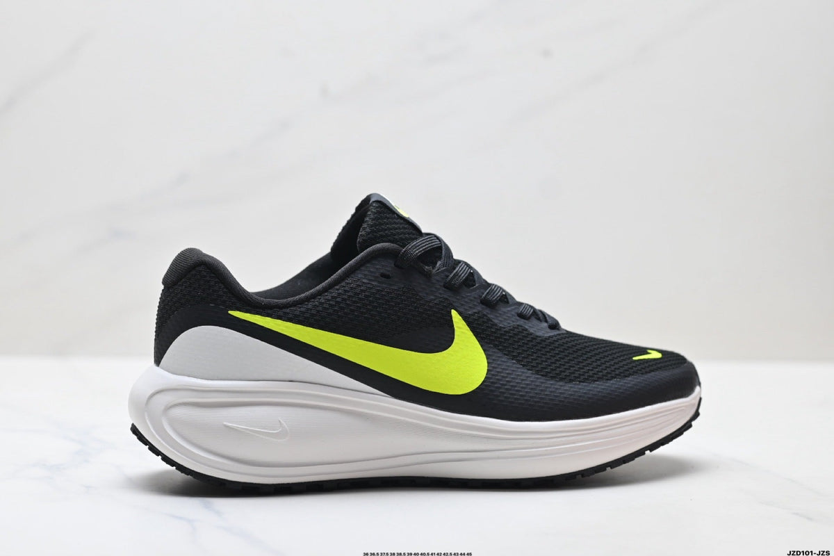 Nike Revolution 8 Running Shoes, Black and Volt