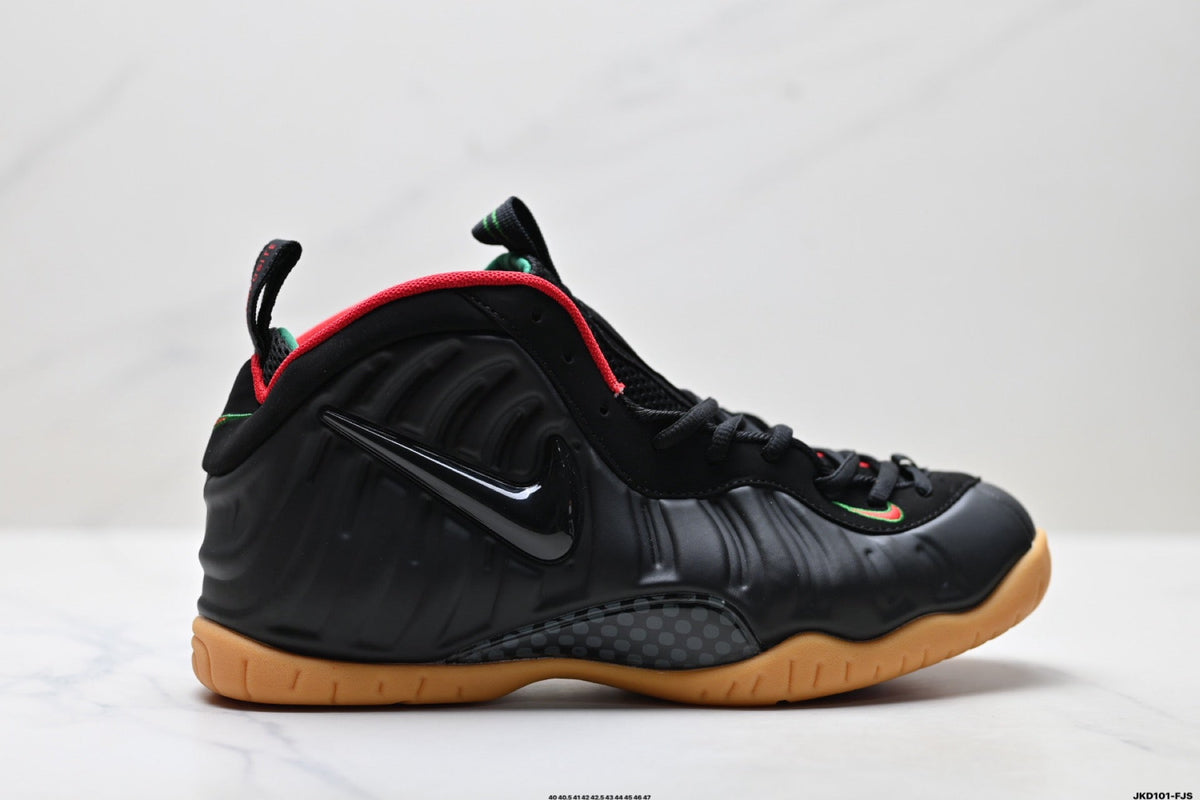 Nike Air Foamposite One Black Red Gum Sneakers