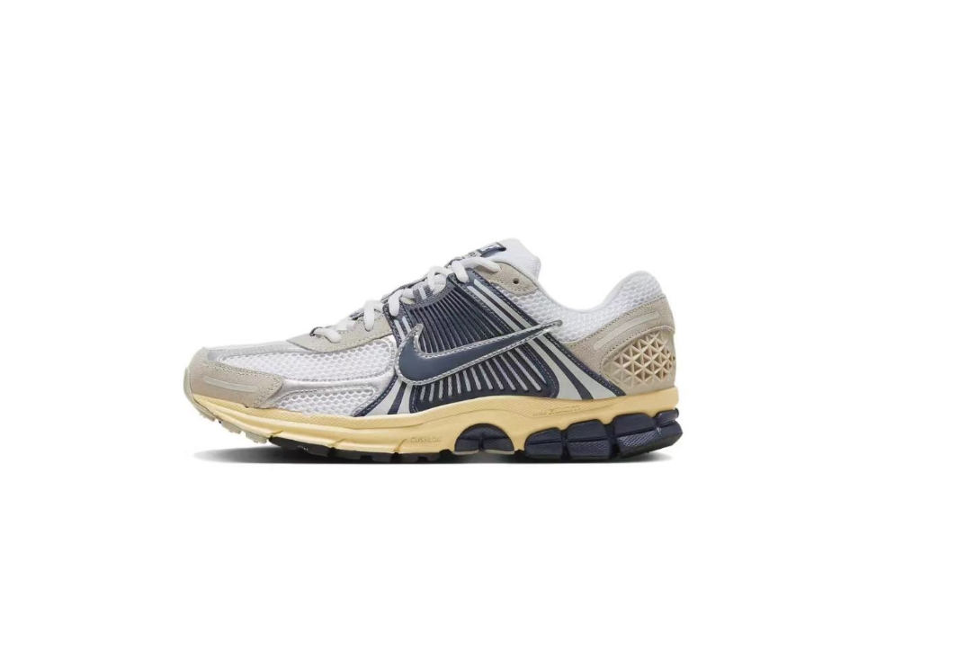 Nike Air Zoom Vomero 5 Running Sneakers in White and Grey