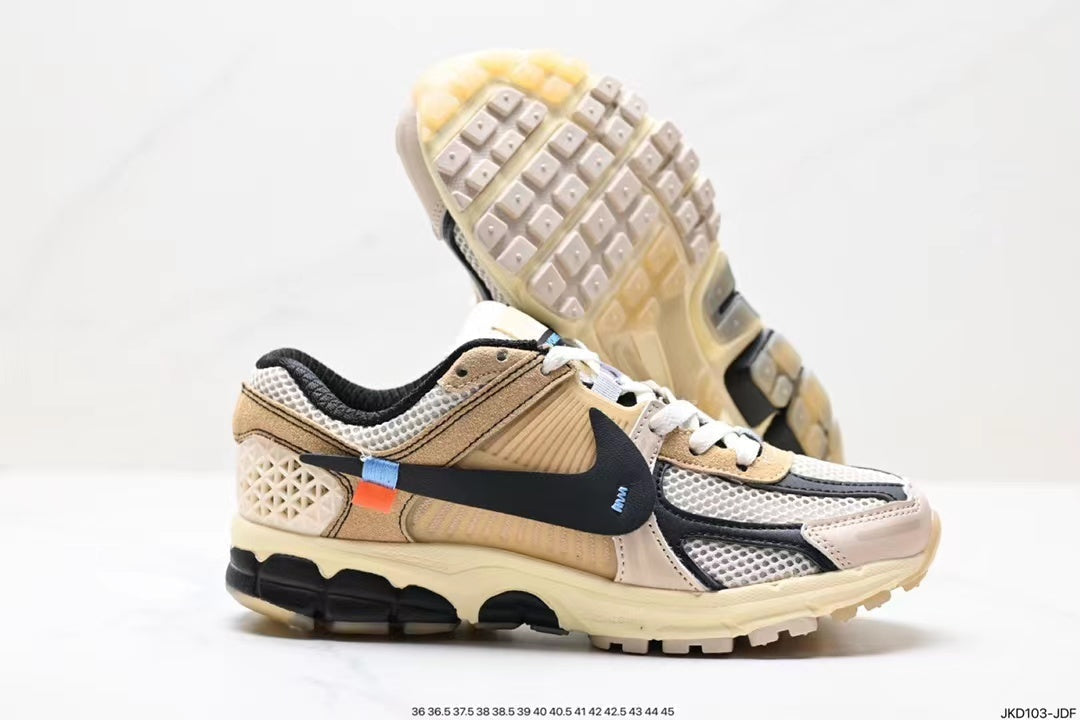 Nike Air Zoom Vomero 5 Running Shoes in Tan and Black