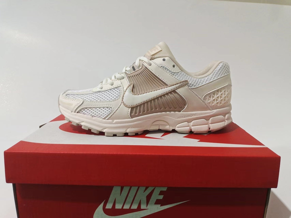 Nike Air Zoom Vomero 5 Sneakers in White and Taupe