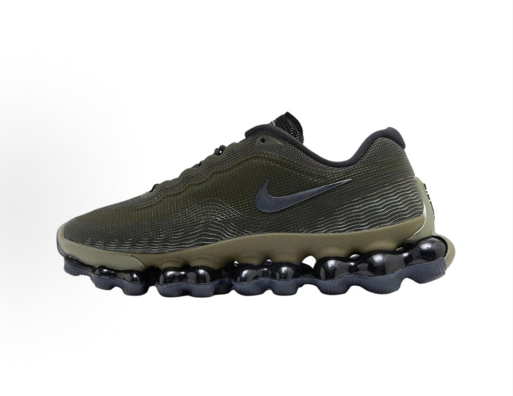 Nike Air Liquid Max Running Shoes in Black and Olive