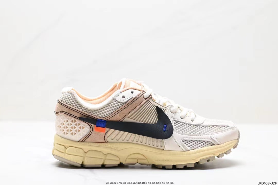 Nike Air Zoom Vomero 5 Running Shoes, White and Beige