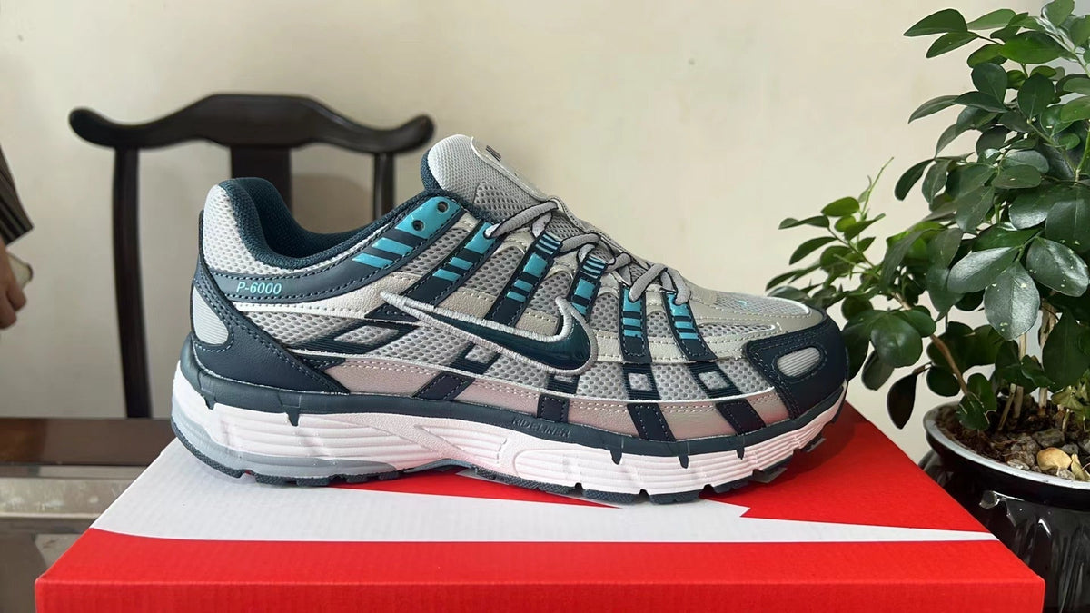 Nike P-6000 Sneakers White Navy Turquoise CD6404-402