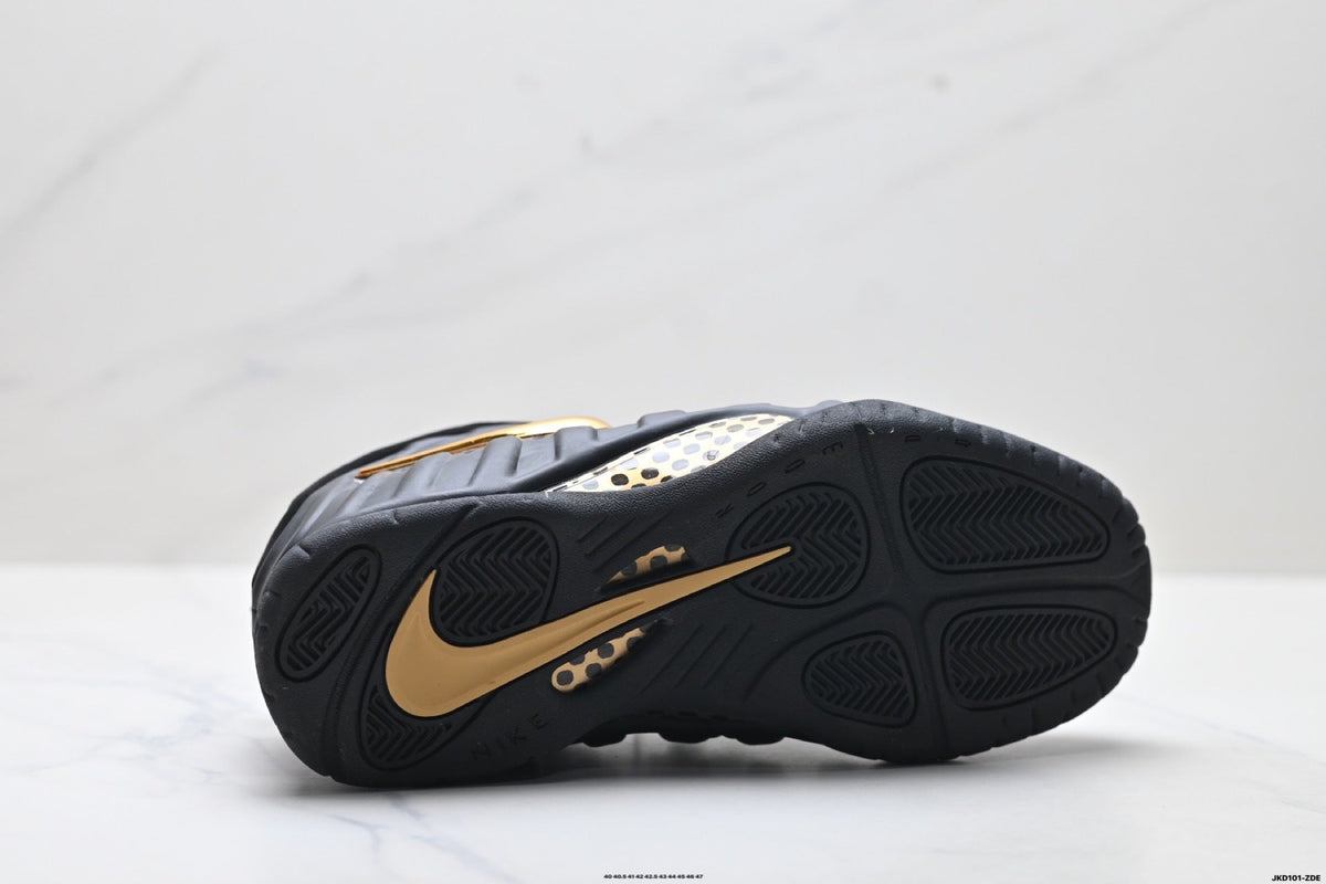 Nike Air Foamposite One Penny Hardaway Black Gold Sneakers