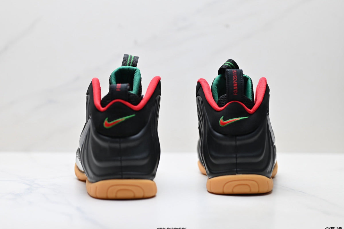 Nike Air Foamposite One Black Red Gum Sneakers