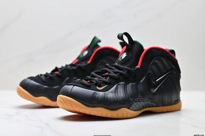 Nike Air Foamposite One Black Red Gum Sneakers