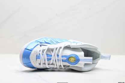 Nike Air Foamposite One Hardaway Blue and White Sneakers