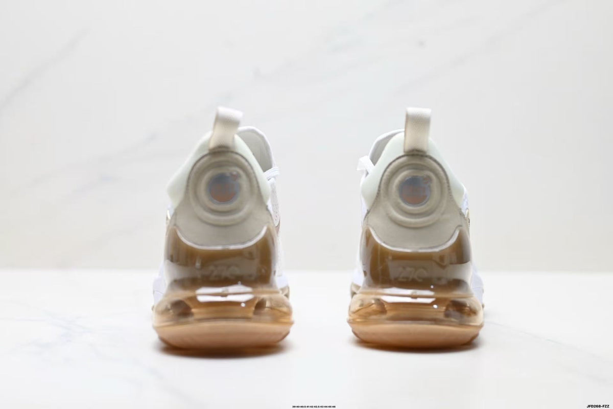 Nike Air Max 720 White and Tan Sneakers