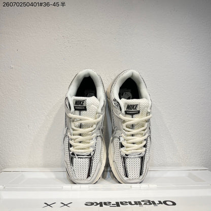 Nike Air Zoom Vomero 5 Sneakers, White and Black