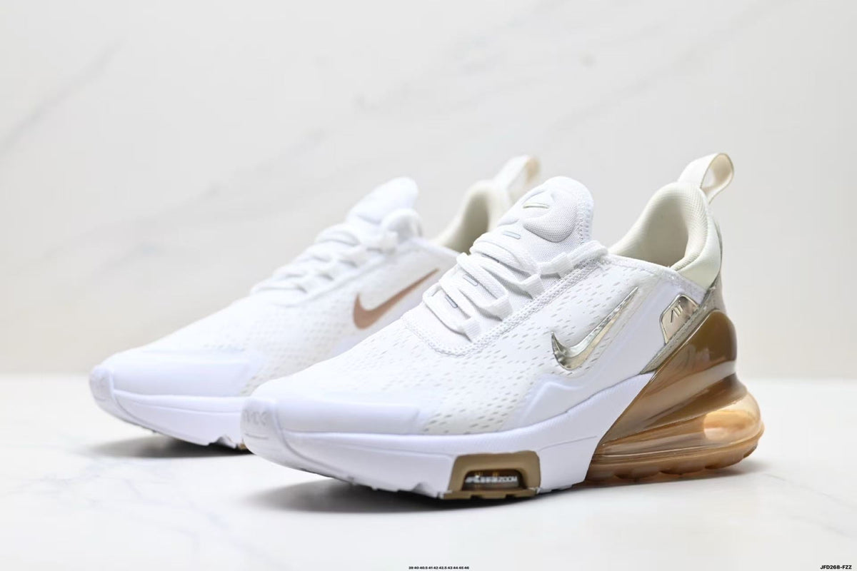 Nike Air Max 720 White and Tan Sneakers