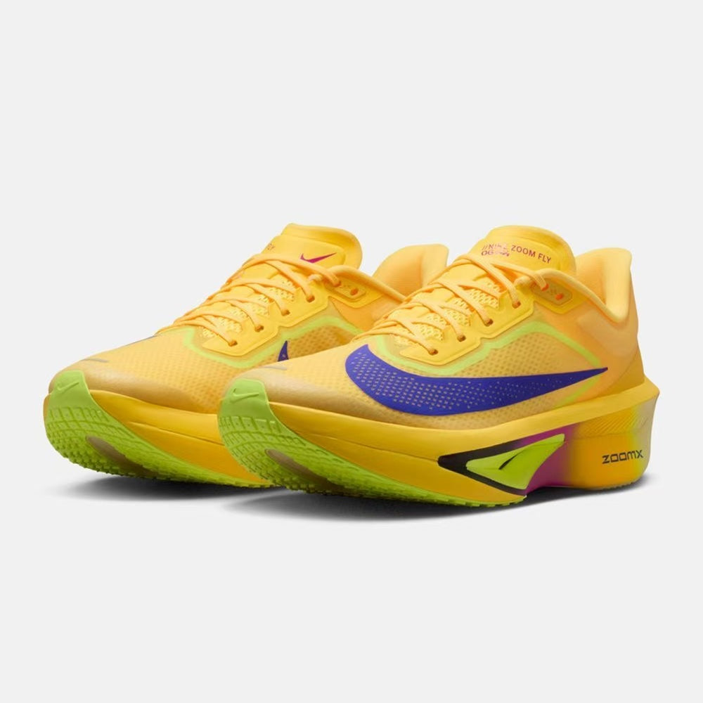 Nike Zoom Fly Running Shoes, Lemon Yellow Multi-Color