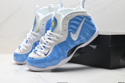 Nike Air Foamposite One Hardaway Blue and White Sneakers