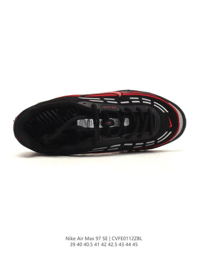 Nike Air Max 97 SE Black Red Sneakers CVFE0112ZBL