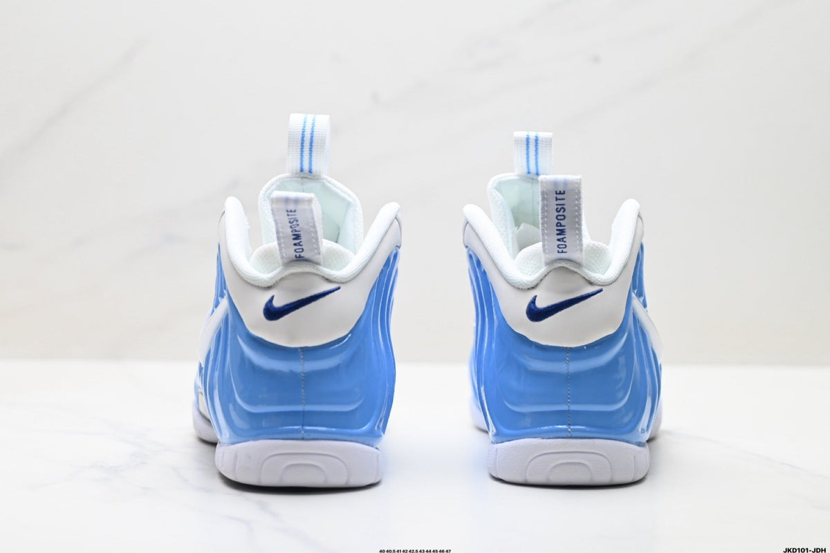 Nike Air Foamposite One Hardaway Blue and White Sneakers