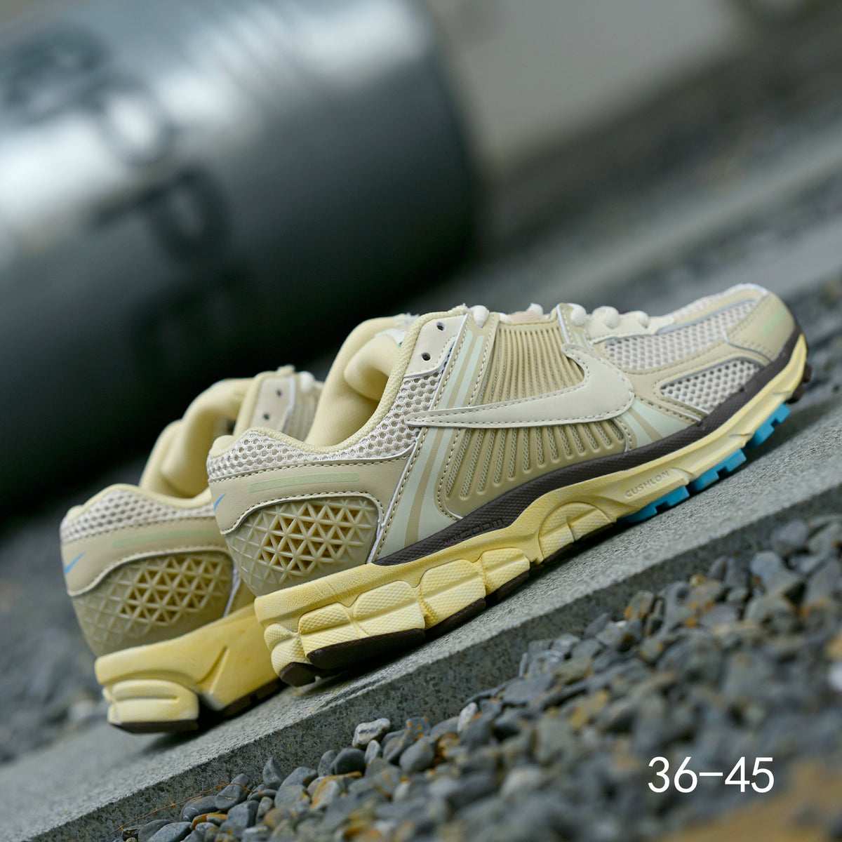 Nike Air Zoom Vomero 5 Sneakers in Pale Green and Blue