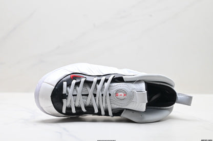 Nike Air More Uptempo White and Black Basketball Sneakers