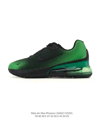 Nike Air Max Phoenix Black and Green Sneakers SAG112ZVL