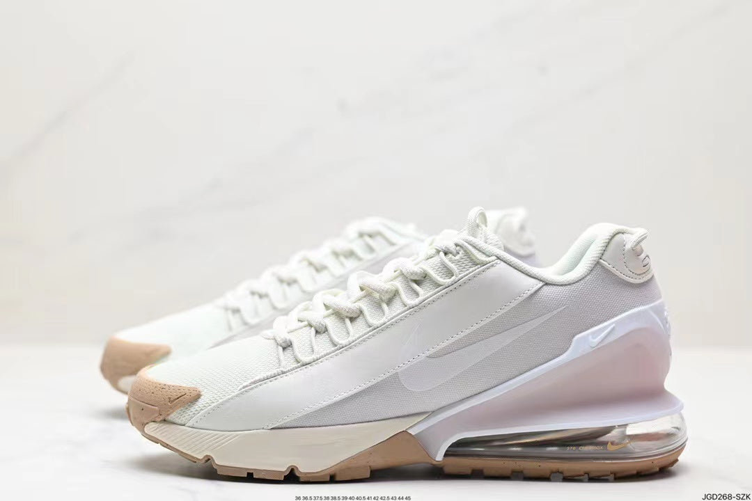 Nike Air Max 270 React ENG Sneakers in Khaki and White