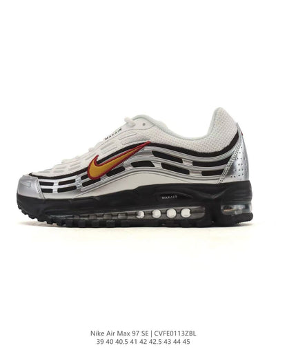 Nike Air Max 97 SE White Silver Gold Sneakers CVFF013ZBL