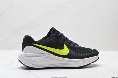Nike Revolution 8 Running Shoes, Black and Volt