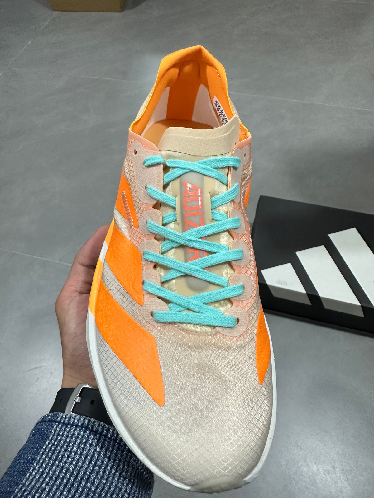 Nike Lightstrike Pro Running Shoes White Orange Turquoise