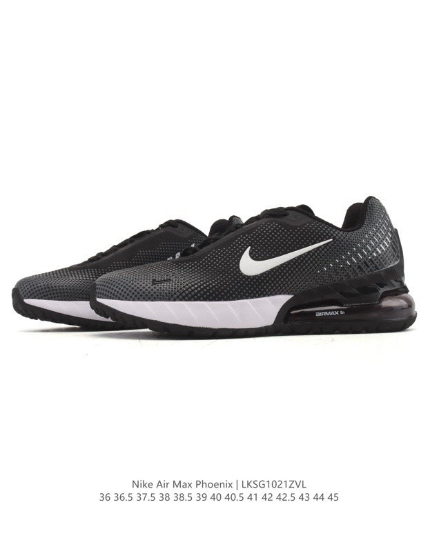 Nike Air Max Phoenix Black and White Sneakers LKS1021ZVI
