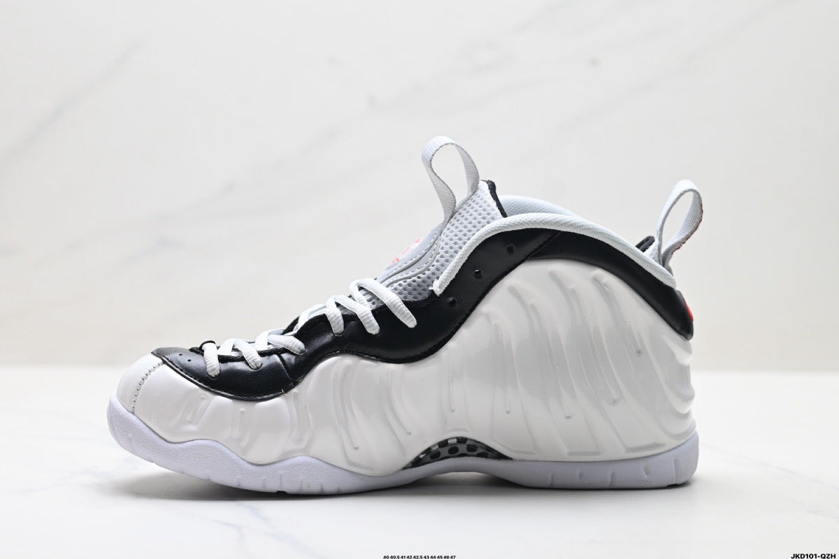 Nike Air More Uptempo White and Black Basketball Sneakers