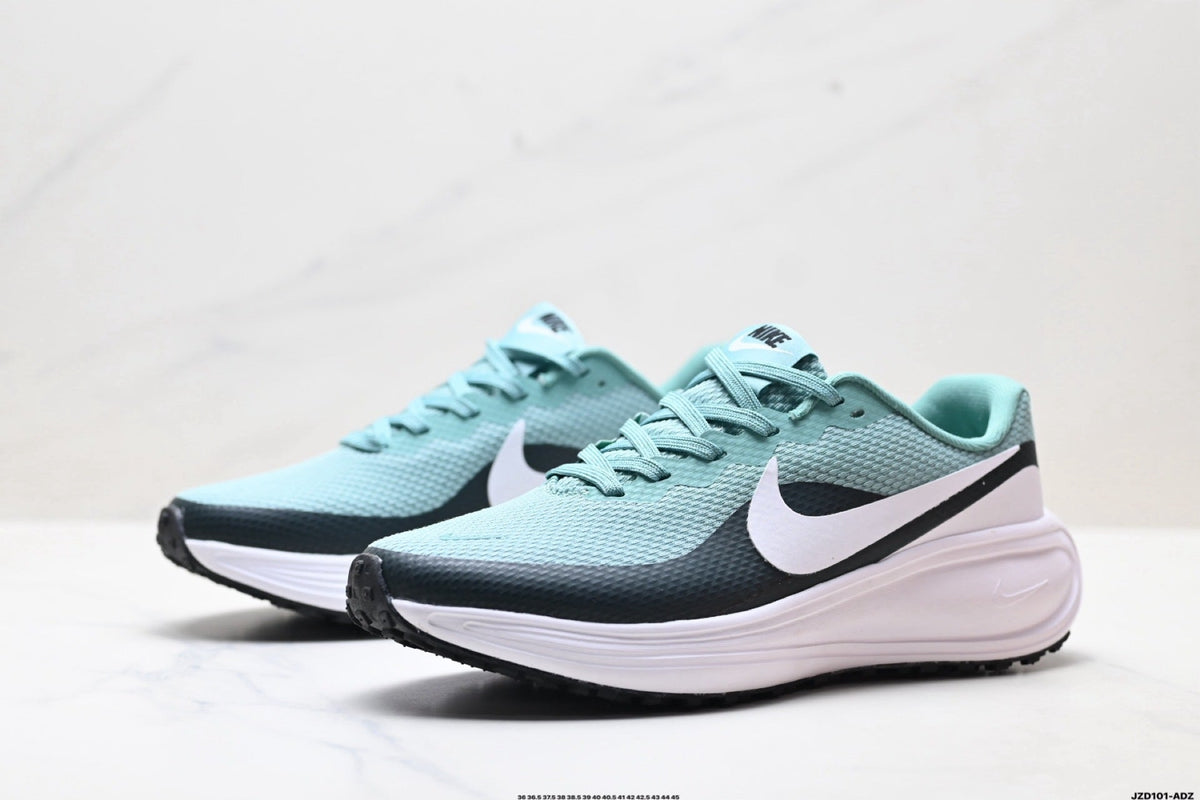 Nike Revolution 8 Running Shoes in Aqua, Black and White