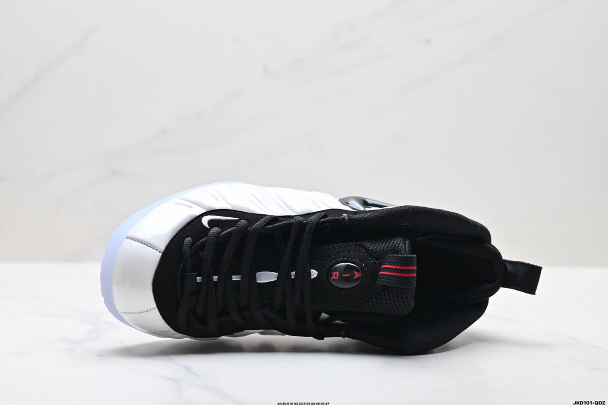 Nike Air Penny Foamposite One Black White Red Sneakers
