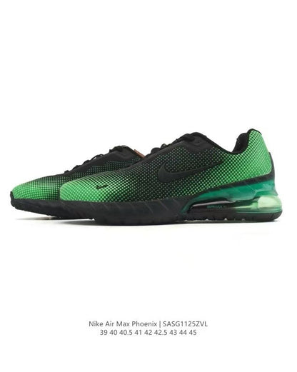 Nike Air Max Phoenix Black and Green Sneakers SAG112ZVL