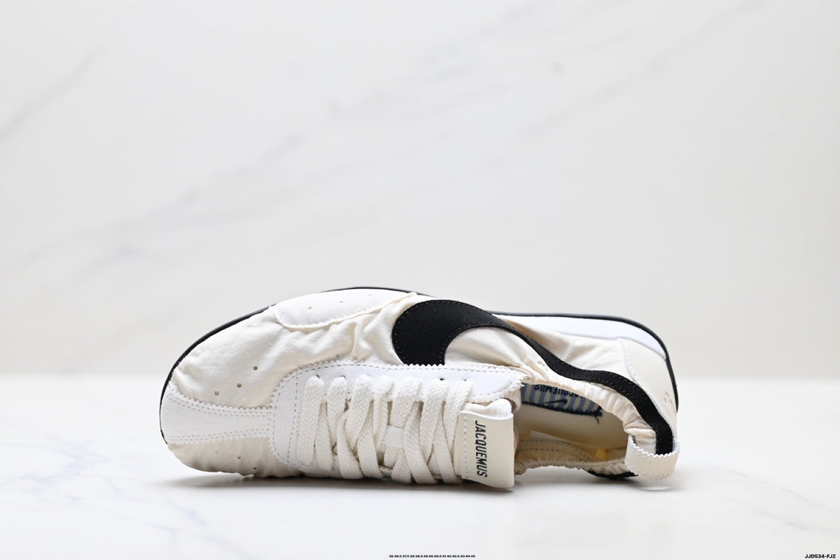 Jacquemus x Nike Jacumoon Low-Top Sneakers, White and Black