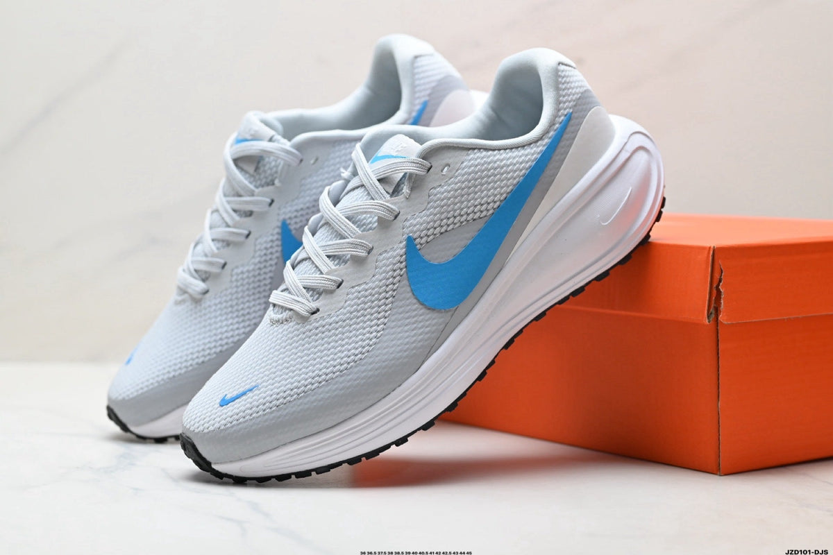 Nike Revolution 8 Running Shoes, White and Blue