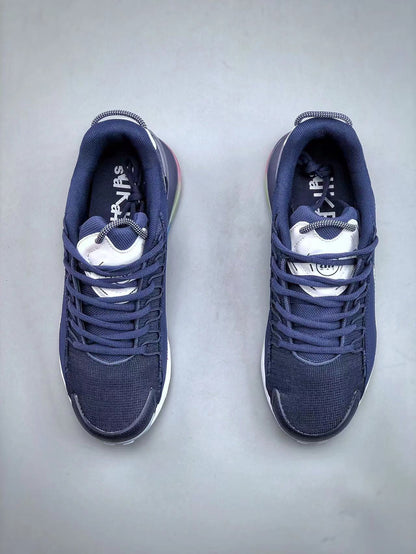 Nike Air Max 270 React Sneakers in Navy and White