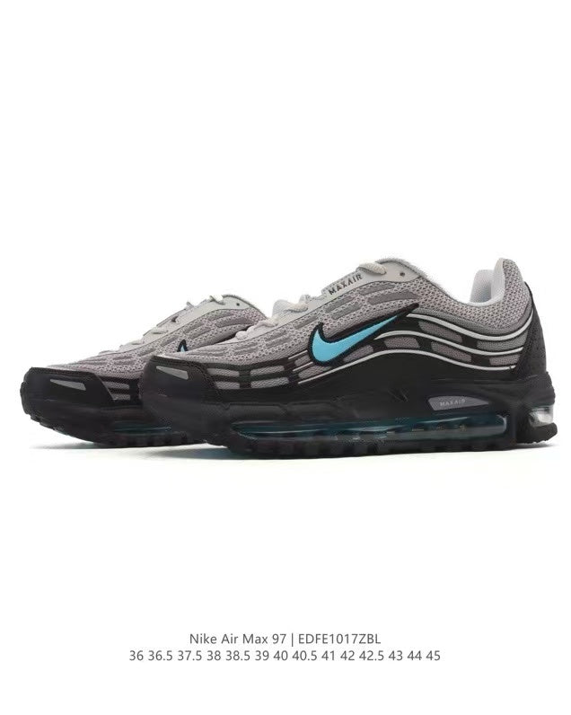 Nike Air Max 97 Grey and Black Sneakers EDE1017ZBL