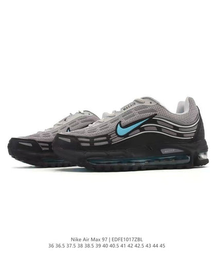 Nike Air Max 97 Grey and Black Sneakers EDE1017ZBL