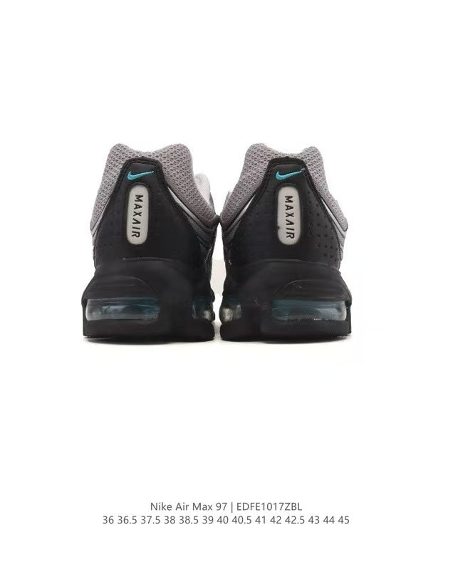 Nike Air Max 97 Grey and Black Sneakers EDE1017ZBL