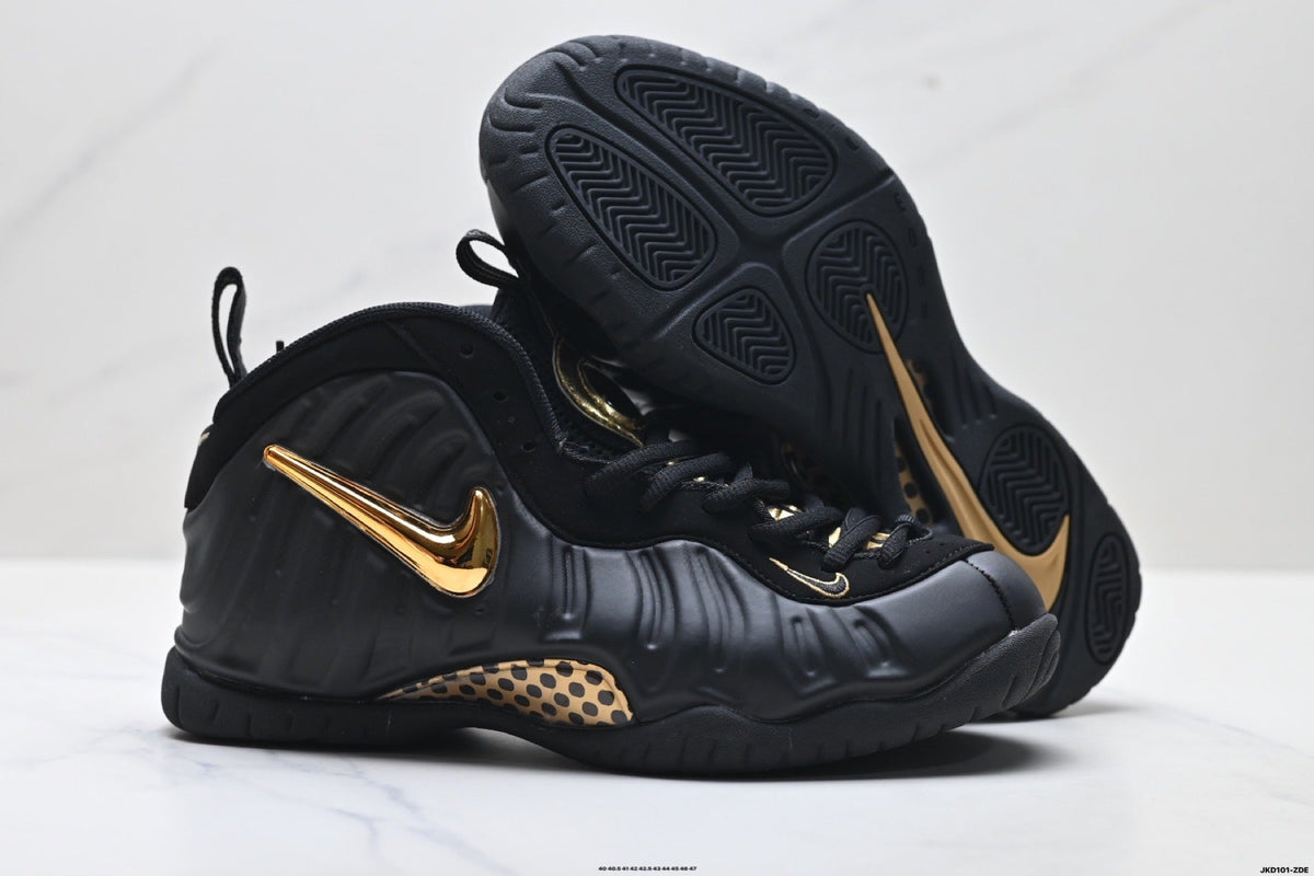 Nike Air Foamposite One Penny Hardaway Black Gold Sneakers