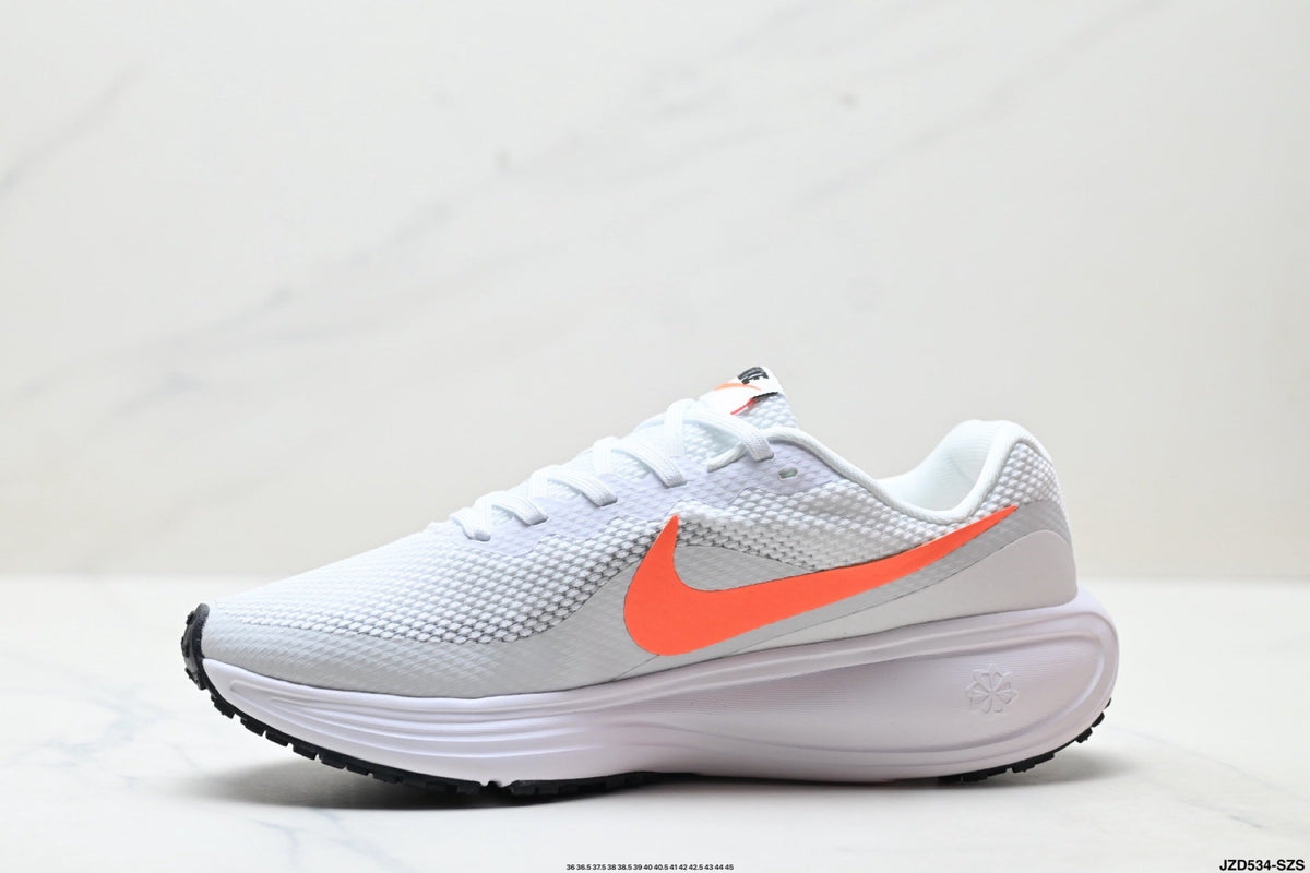 Nike Revolution 8 Running Shoes White and Orange