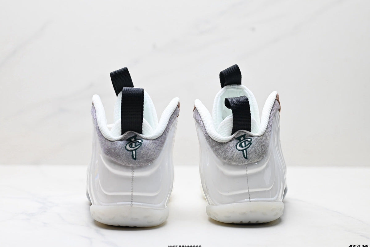 Nike Air Foamposite Penny Hardaway White and Rose High-Top Sneakers
