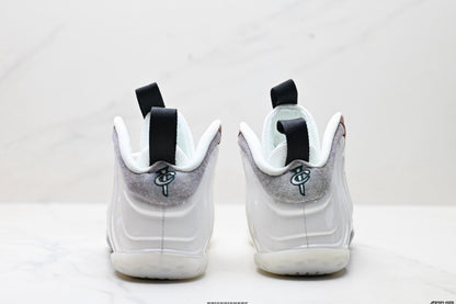 Nike Air Foamposite Penny Hardaway White and Rose High-Top Sneakers