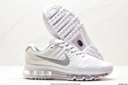 Nike Air Max 270 White and Silver Sneakers