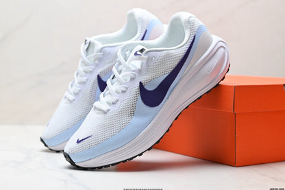 Nike Revolution 8 Running Shoes White Blue Purple