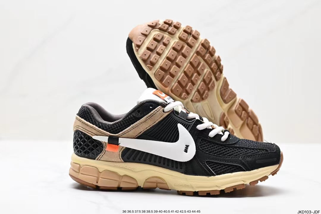 Nike Air Zoom Vomero 5 Running Shoes - Black and Beige