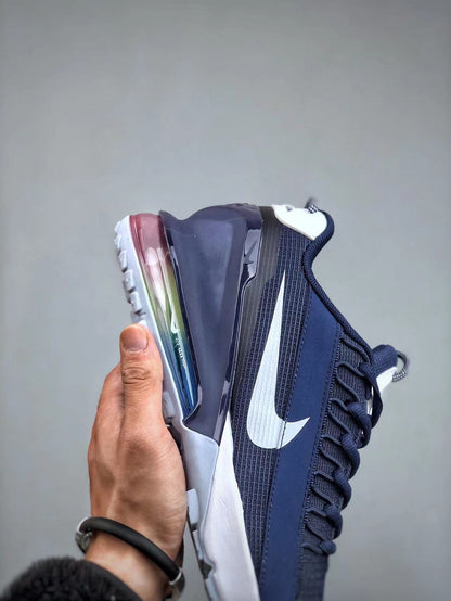 Nike Air Max 270 React Sneakers in Navy and White