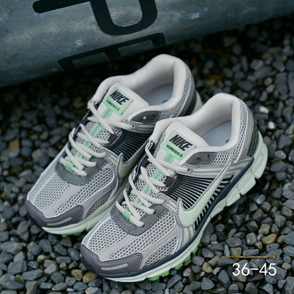 Nike Air Zoom Vomero 5 Sneakers in Gray and Volt Green