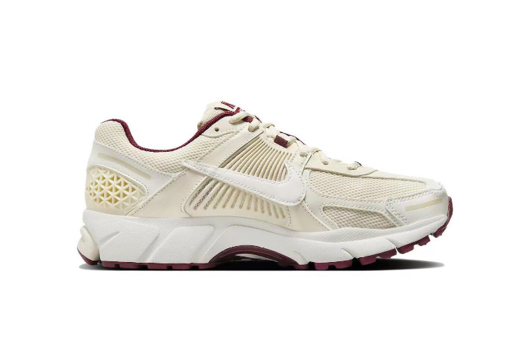 Nike Zoom Vomero 5 Sneakers in Sail and Burgundy