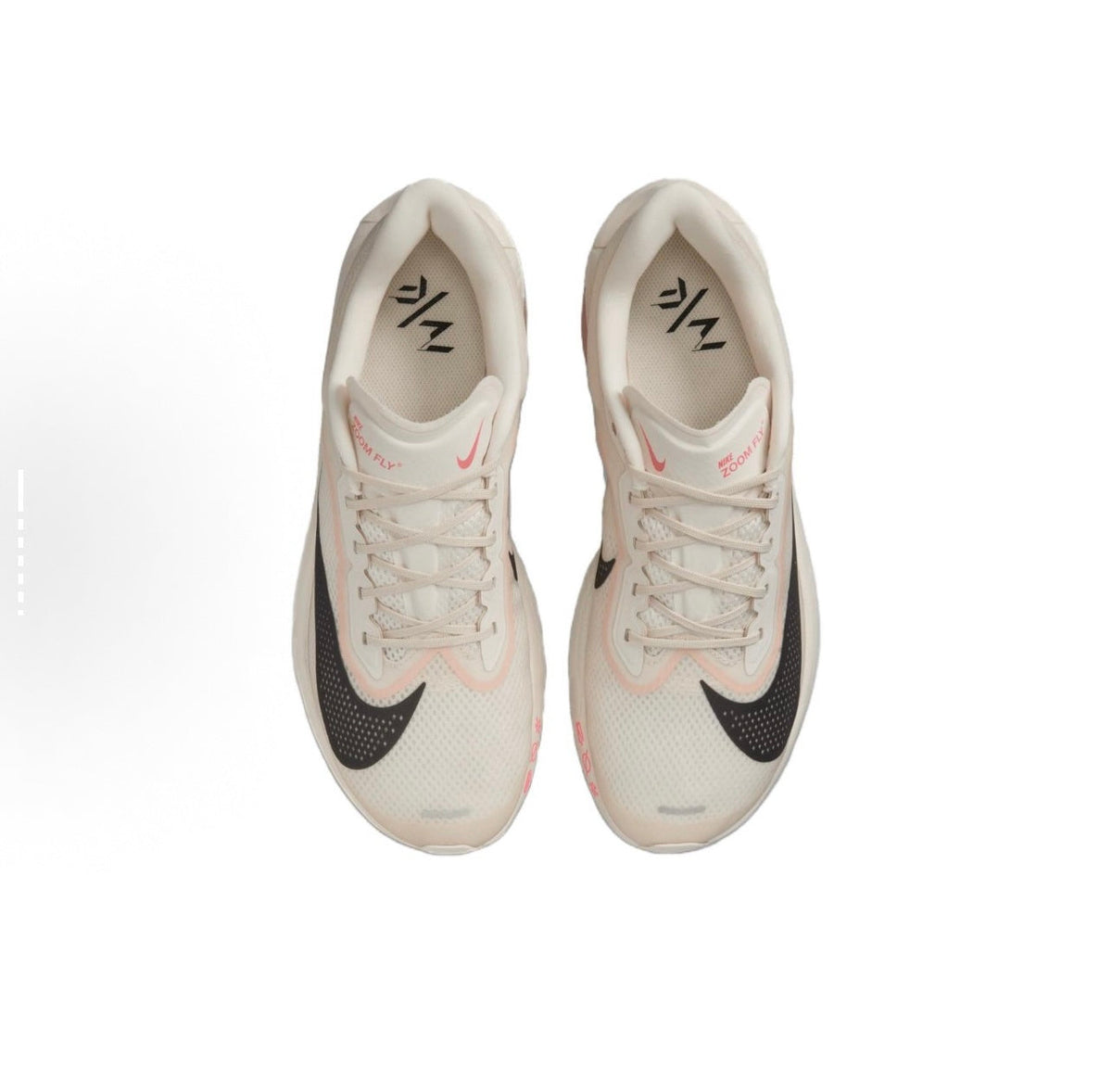 Nike ZoomX Running Shoes in Light Beige and Black